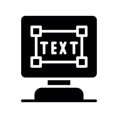 Bilgisayar simgesinin vektör illüstrasyonu