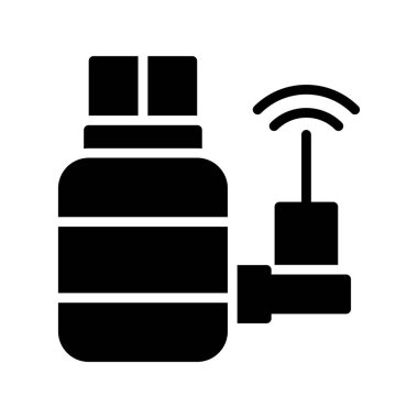 araba yıkama simgesi, basit vektör illüstrasyonu