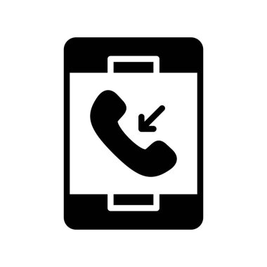 telefon glifleri düz vektör deseni