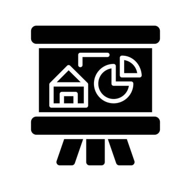 gayrimenkul ince çizgi simgesi