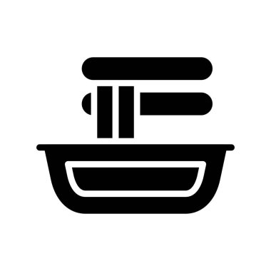 yiyecek vektörü ince çizgi simgesi