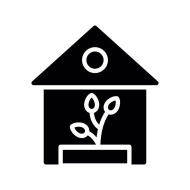 Bahçe vektör simgesi. grafik ve web tasarımı için beyaz arkaplanda izole edilmiş düz illüstrasyon.