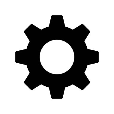 Cog simgesi vektör illüstrasyon tasarımı