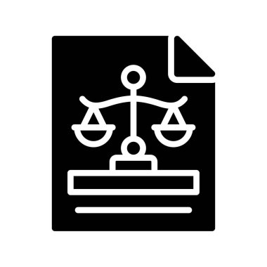 Hukuk kitabı ikonu vektör illüstrasyonu