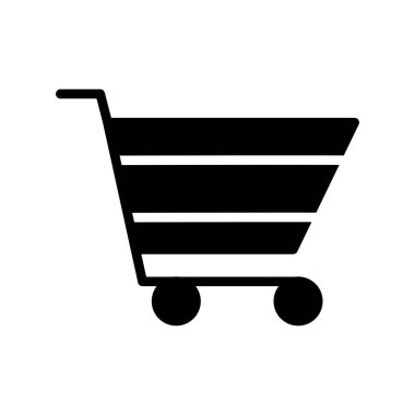 Alışveriş arabası vektör simgesi
