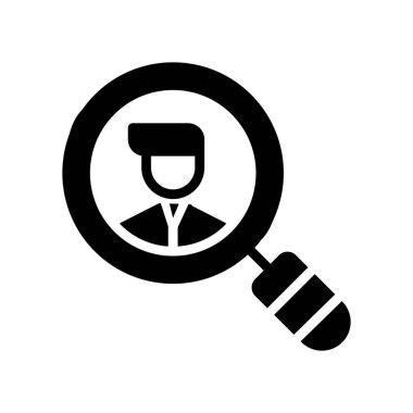 büyütme cam vektör simgesi