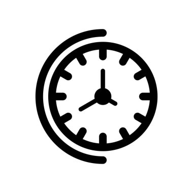 Saat simgesi. özet vektör illüstrasyonu