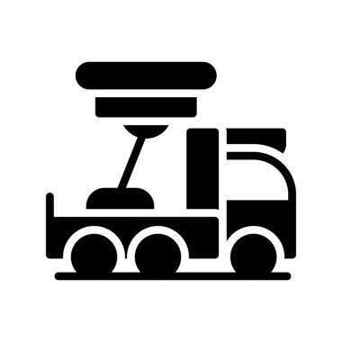 tren. Web simgesi basit illüstrasyon