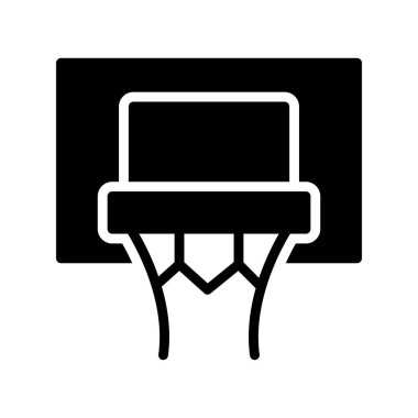 Basketbol topu ikonu vektör illüstrasyon tasarımı