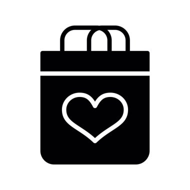 kalp simgesi olan çanta, basit tasarım