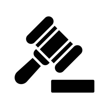 Yargıç Tokmak ikonu. vektör çizimi tasarımı