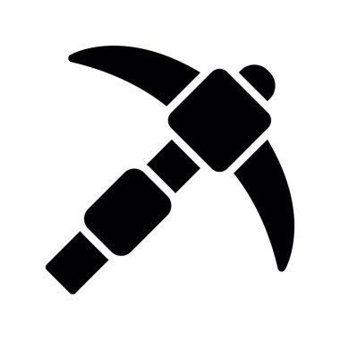 Çekiç ve çivi simgesi, vektör illüstrasyonu