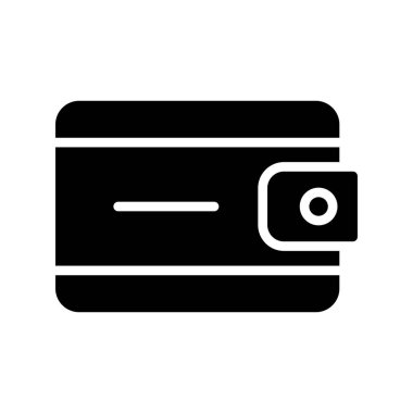 kredi vektörü glyph düz simgesi