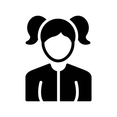 Kadın simge vektör çizim