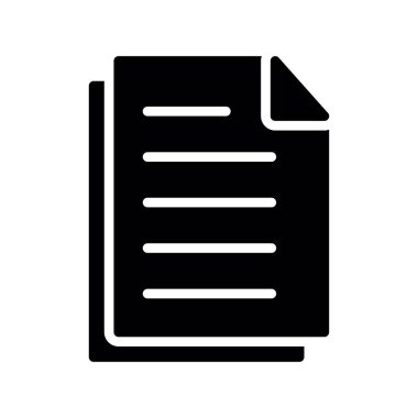 belge simgesi vektörü. izole vektör sembolü.