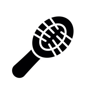 Mikrofon simgesi. Mikrofon vektör simgesi web için anahat çizimi