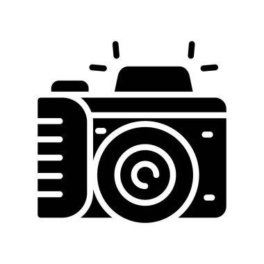 kamera fotoğraf simge vektör çizim