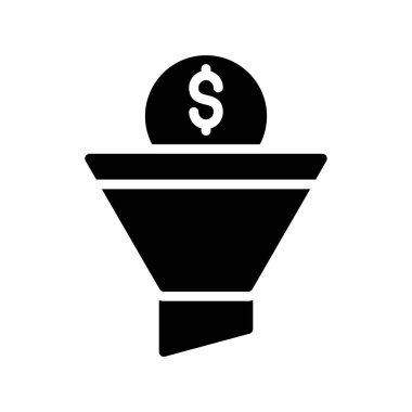 Para simgesi, basit vektör çizim