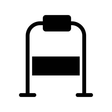 Modern b 'nin vektör çizimi sembol simgesinden yoksun