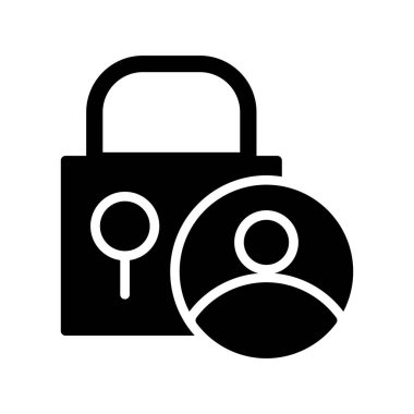 ikon vektör illüstrasyonunu kilitle