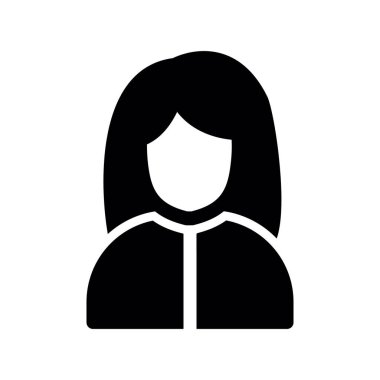 kadın avatar simge. vektör çizim