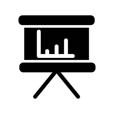 sunum simgesi vektör illüstrasyonu