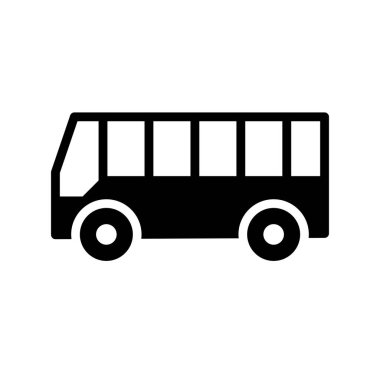 bus simgesi vektör illüstrasyonu