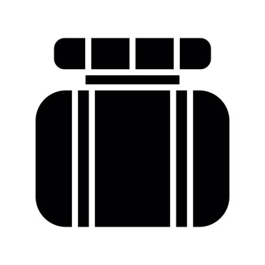 Seyahat çantası vektör simgesi