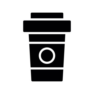 kahve içeceği vektör kabartması düz simge