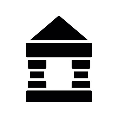  Court simgesi vektör çizimi tasarımı