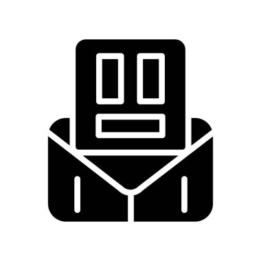 kutu teslim simgesi, vektör illüstrasyonu