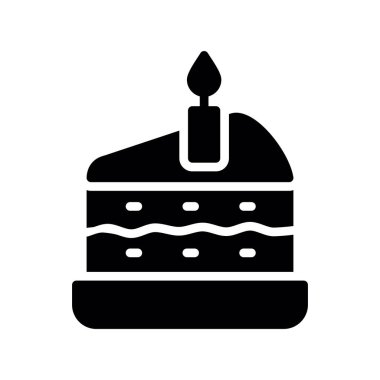 kek vektörü düz simgesi