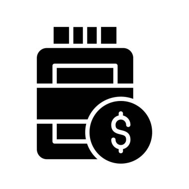 Dolar vektör sembolü düz simge