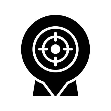 hedef vektör düz simge