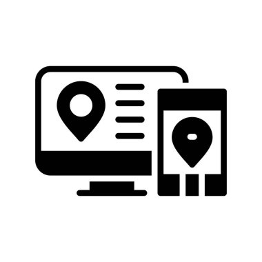 konumu vektör satırı simgesi