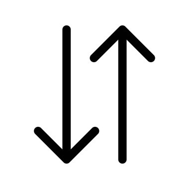 ok yönü simgesi ana hat biçiminde