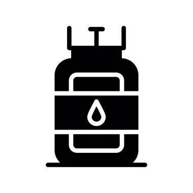 Benzin pompası ikonu. düz vektör tasarımı. beyaz üzerine izole