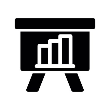 Bar çizelgesi simgesi. vektör illüstrasyonu