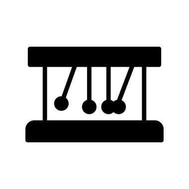 Siyah bir simgenin vektör illüstrasyonu