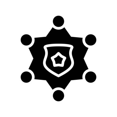 Kalkan simgesi. düz tasarım biçimi.