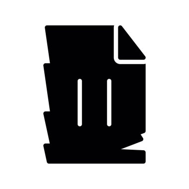 Eski antika retro 'nun siyah beyaz vektör simgesi