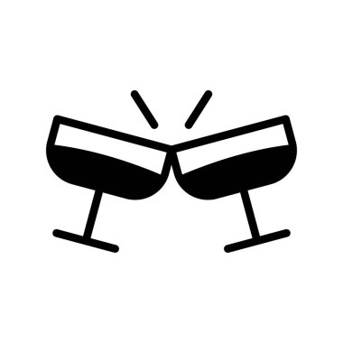 gözlük vektör düz simgesi