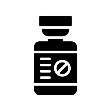 ilaç vektörü ince çizgi simgesi