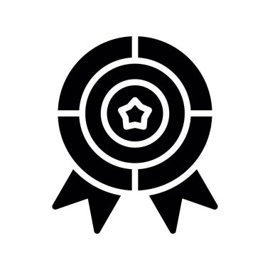 Şeffaf bir arkaplanda madalya vektör çizimi. Birinci kalite semboller. Konsept ve grafik tasarım için ince çizgi simgesi.