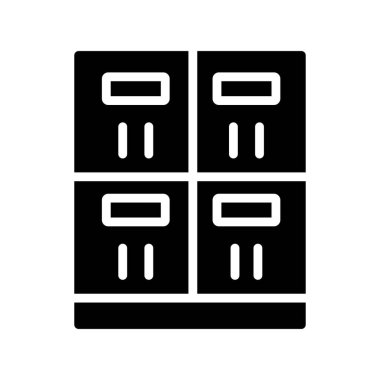 Ağ vektör satırı simgesi