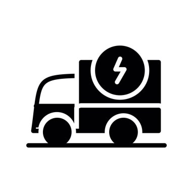 Elektrikli araba simgesi, basit biçim