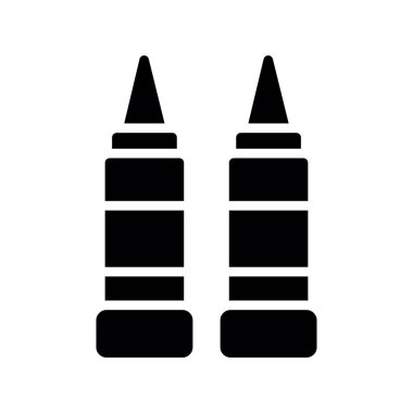 Mermi simgesi vektör illüstrasyonu