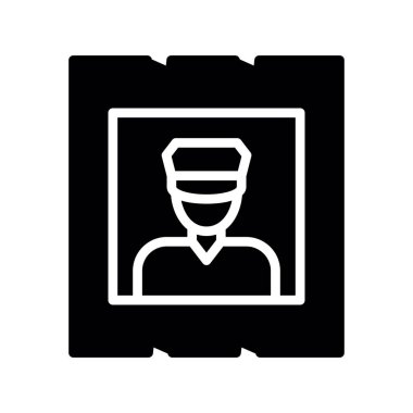 id vektör düz simgesi