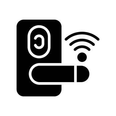 Kapı Kilidi simge vektör illüstrasyon tasarımı