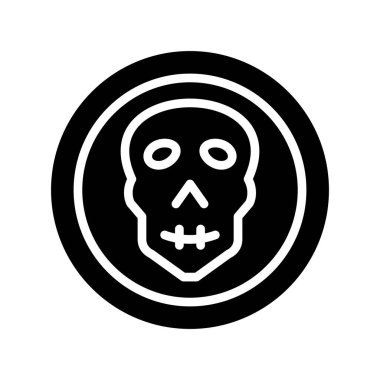 kafatası simgesi siyah simge